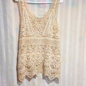 Simply Noel lace tank top